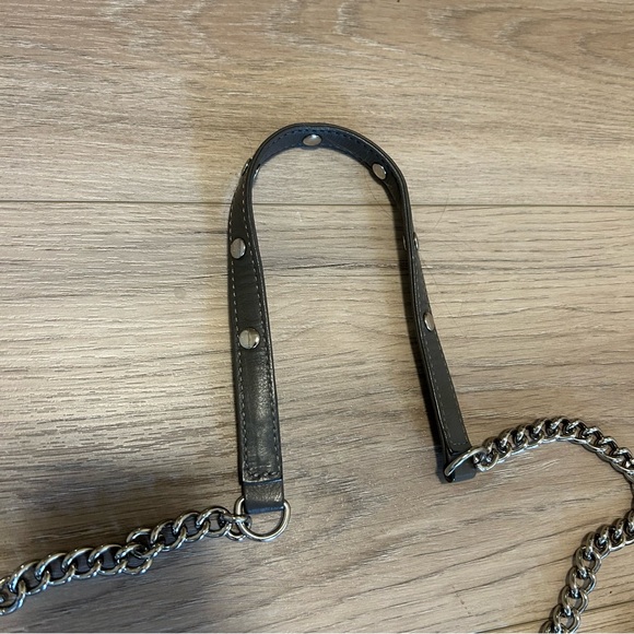 Rebecca Minkoff Grey Leather Crossbody Bag EUC - Picture 9 of 11